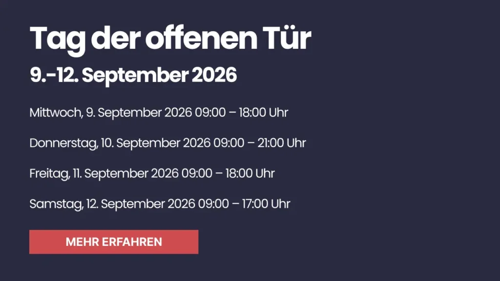 Tag der offenen Tuer Sept 2026